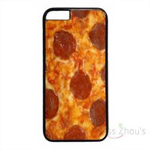 For iphone 4/4s 5/5s 5c SE 6/6s plus ipod touch 4/5/6 back skins mobile cellphone cases cover Cute Funny Pizza Pepperoni Food