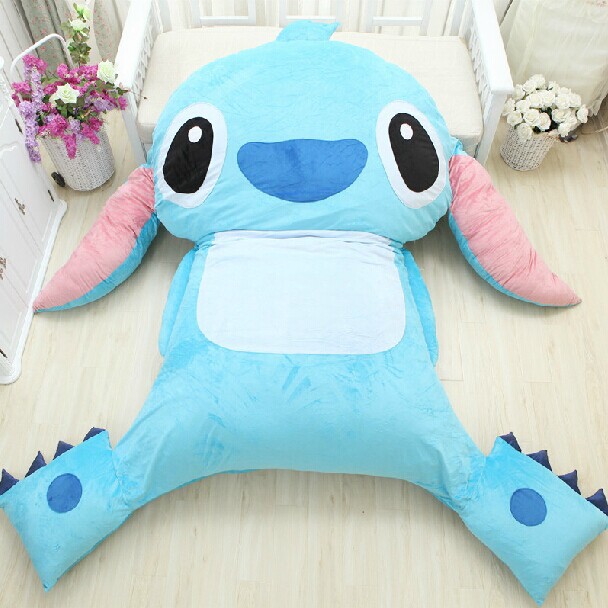 stitch plush pillow bed