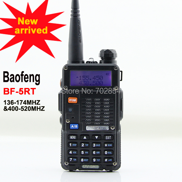 New arrived BAOFENG UV 5RT Dual Band 2 way radio VHF136 174Mhz UHF 400 520Mhz fm