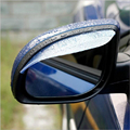 2pcs New Universal Flexible PVC Rearview Mirror Rain Shade Rainproof Blades Car Back Mirror Eyebrow Rain