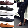 men casual leather shoes oxford shoes high quality genuine leather brown loafer for men luxury brand