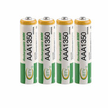 BTY-7-1350 4 pieces BTY ni-mh aaa 1350mah 1.2V Rechargeable Battery accumulator