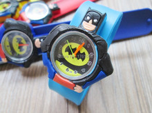 HOT Sale slap watches 3D Kid Cartoon watches Batman children High quality slap wristwatch 1pcs