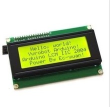 Free shipping ! LCD Board 2004 20*4 LCD 20X4 5V yellow-green screen LCD2004 display LCD module LCD 2004 for arduino