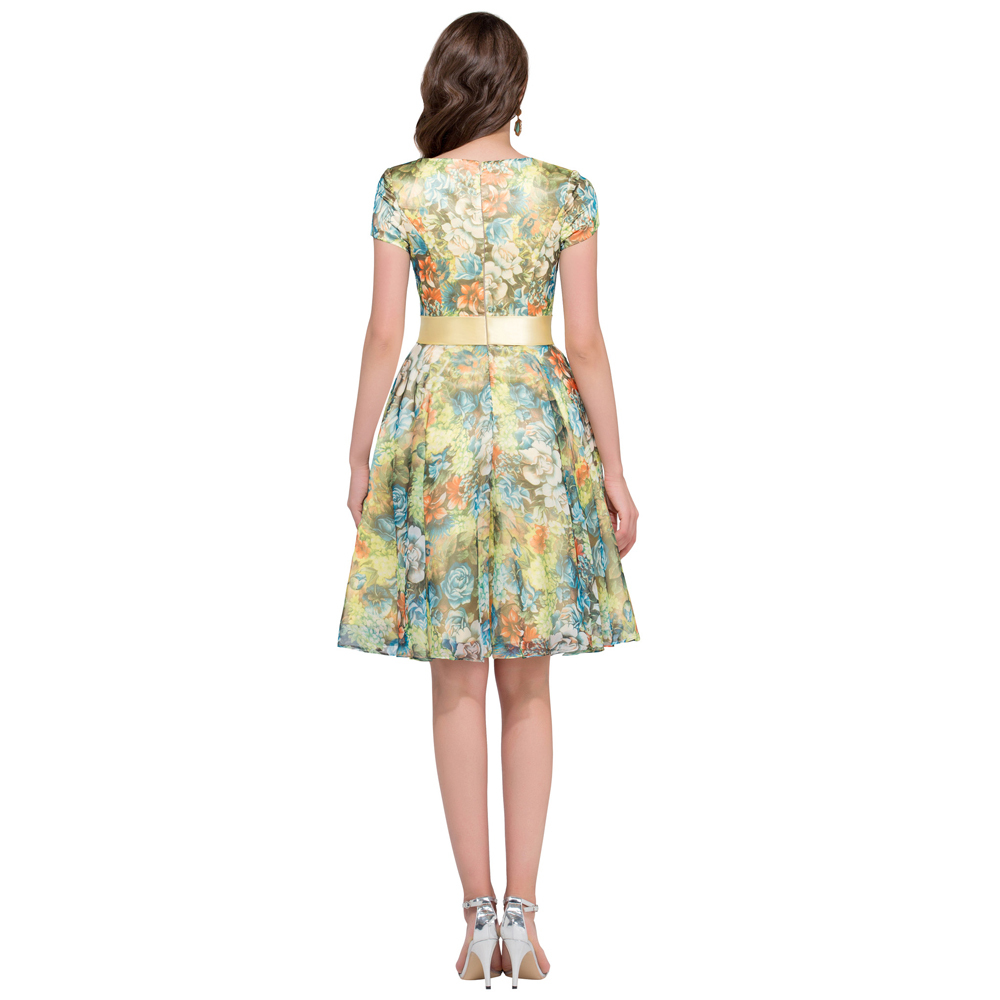 Aliexpress.com : Buy Grace Karin Vintage pattern Short Sleeve Prom ...