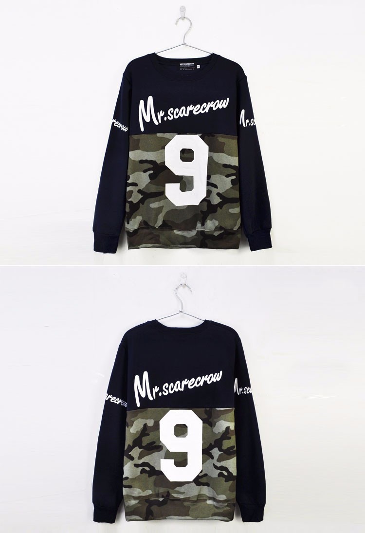 Men hoodies moleton masculine Thick section fashion o-neck pullover Camouflage letter long sleeve hiphop bape sport sweatshirt (4)