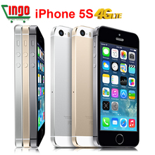 Original Unlocked Apple iPhone 5s phone 16GB / 32GB ROM IOS White Black GPS GPRS A7 IPS Free Gift Free shipping 1 year warranty
