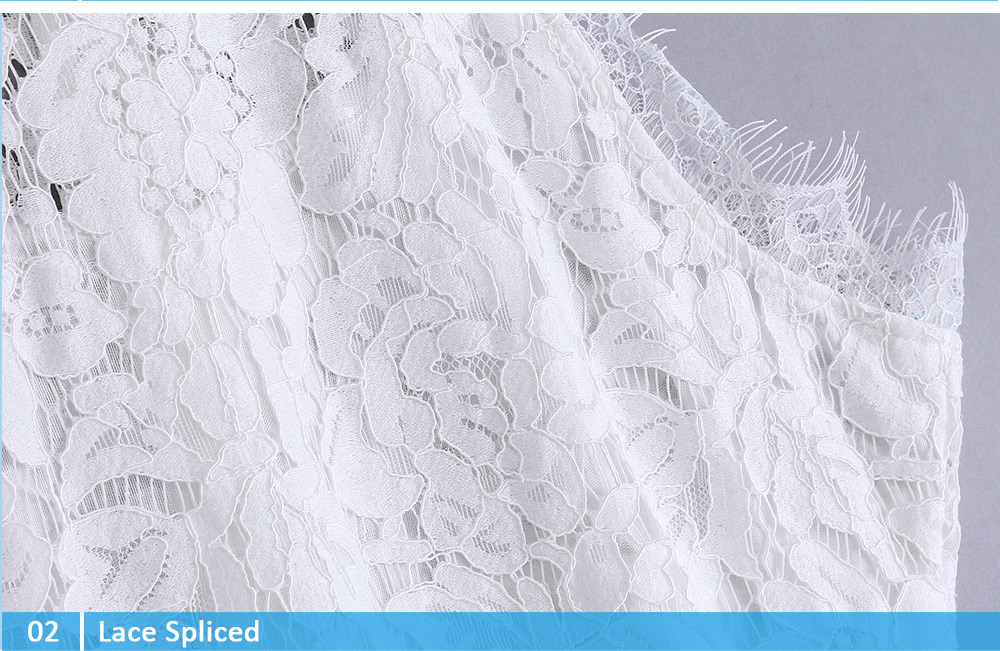 VESTLINDA White Lace Dress Women 2017 Summer Sexy Bodycon Dress Stand Collar Sleeveless Vestidos De Festa Ladies Mini Dresses 17