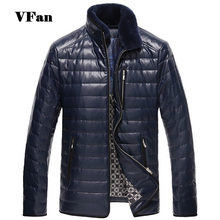 New Arrival Men PU Leather Jackets Fashion Fur Collar Brand Design Multi-pocket Coat High Quality Men’s Leather Coat  Z1613-Euro