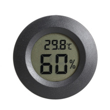 Mini LCD Digital Celsius termómetro higrómetro de la humedad medidor negro #NVP