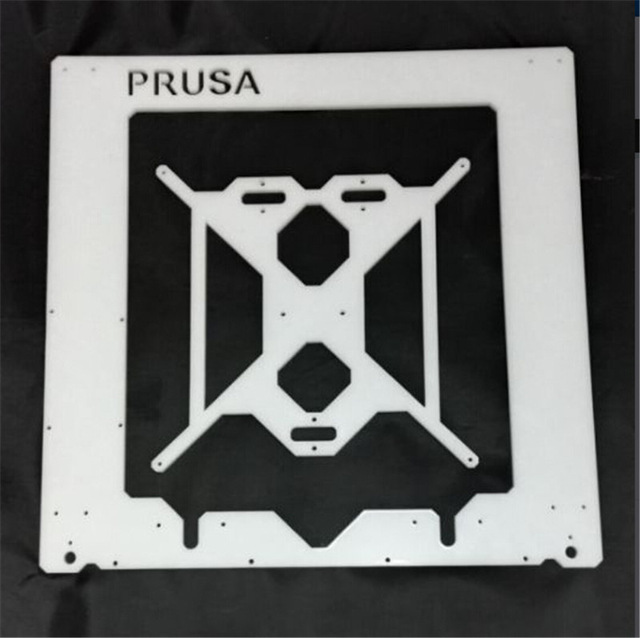 Prusa i3 Rework 3D printer white arylic laser cut frame kit RepRap Prusa i3 white color