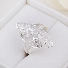 Hot Sell Wholesale Sterling 925 silver ring 925 silver fashion jewelry ring Multi Heart inlaid stone