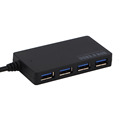 4 Port USB 3 0 Hub 5Gbps Portable Compact for PC Mac Laptop Notebook Desktop