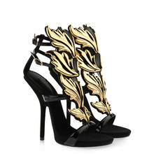 Popular Booties 2016 Designer Heels Golden Charm Buckle Strap Sandals Women Boots High Heels Women Pumps Shoes Woman
