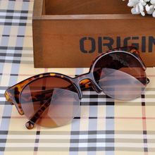 2015 Summer Style Cat Eye Sunglasses Women Eyewear Semi Rimless Sunglasses Super Round Circle Cat Eye