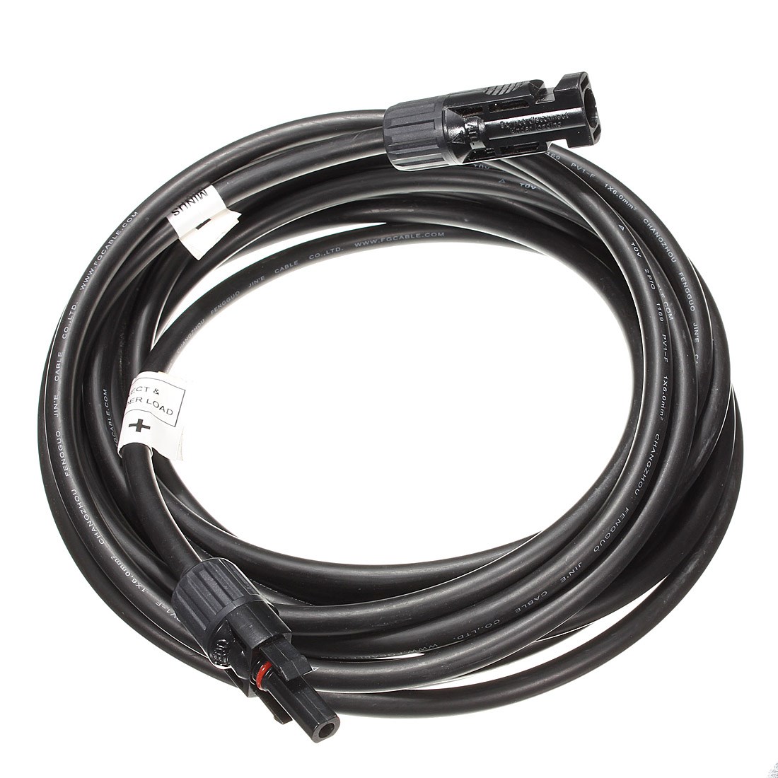 Hot Sale 20 FT Flexible Solar Panel Extensions Cable 12 AWG PV Wire w/ Male Female MC4 Connector High Current Carrying Capacity Hot Sale 20 FT Flexible Solar Panel Extensions Cable 12 AWG PV Wire w/ Male Female MC4 Connector High Current Carrying Capacity