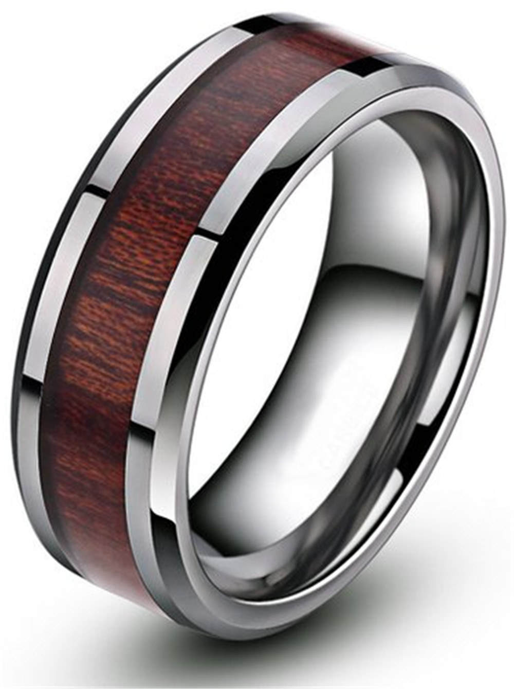 Man s wedding ring wood