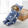 Baby Sleep Sack Winter Warm Baby Sleeping Bag for Stroller Newborn Swaddle Blanket With White Fleece