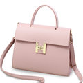 Korean Style Simple Handbag 2016 New Trendy Bag Ladies Retro Designer Twist Lock Bag Women Elegant