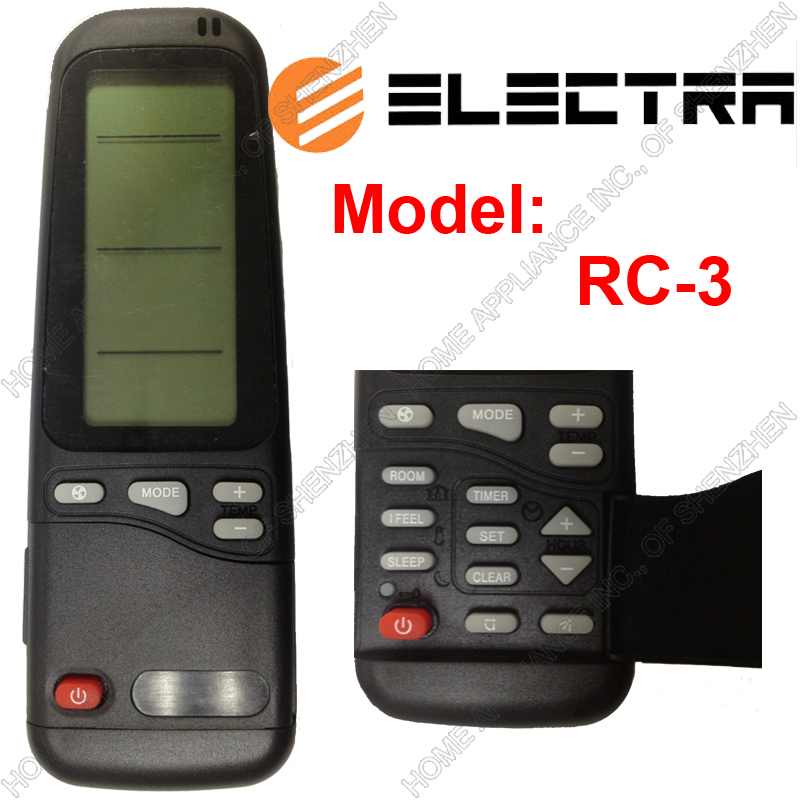 (4 pieces/lot) Electra RC-3 Split And Portable Air Conditioning Romte Control Air conditioner parts