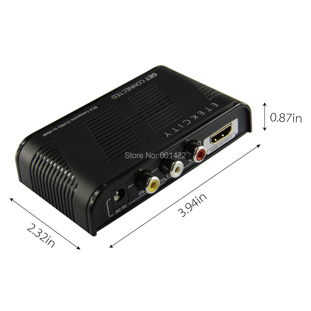 Купить Композитный av cvbs 3rca видео аудио к hdmi адаптер конвертер hd ...