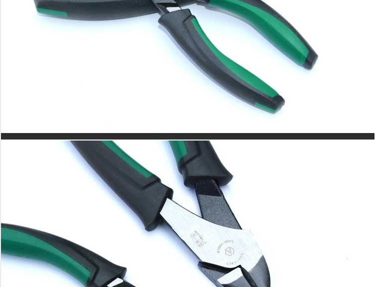 5inch Cr-V Japan Type Diagonal Cutting Nippers Pliers With TPR Double Color Rubber Wrapped Anti-Skid Handle