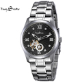 Brand Classic Fashion Business Casual Watch Men Automatic Watch Flywheel Hollow Out Clock Diamond Waterproof Wristwatch
