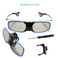2016 Order Blue Transparent Black Color Bluetooth 3D Shutter Active Glasses for Most DLP for Samsung