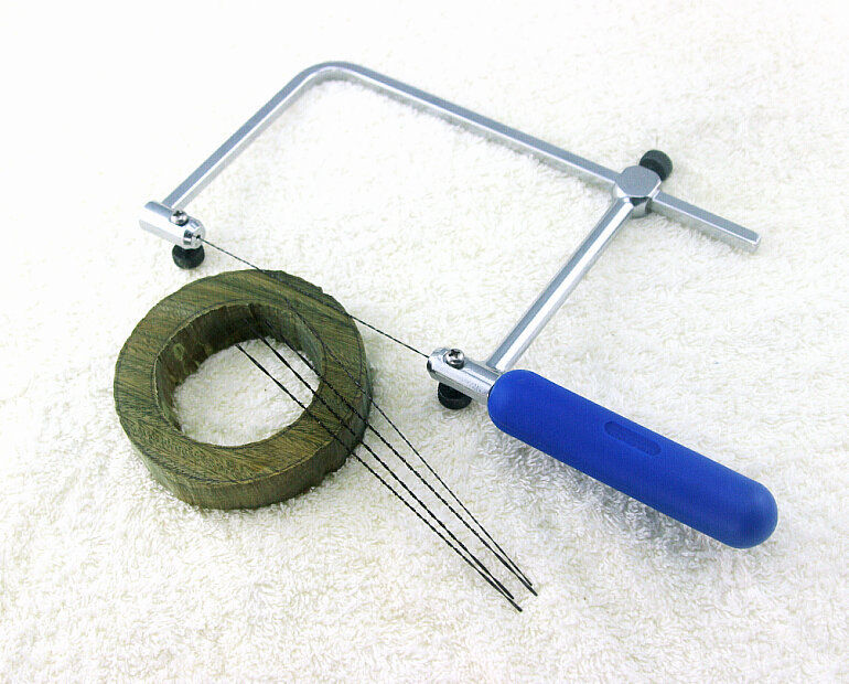 6" Coping Saw & 5 Blades Flexible Wood Metal Cutting Craft Hobby Repair