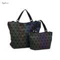 2017 Women s Retro Sequins Folding Luminous bucket bag lady bolso baobao Top handle bags messenger