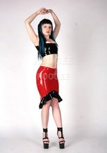 sexy style for adult latex skirts with lady’s top
