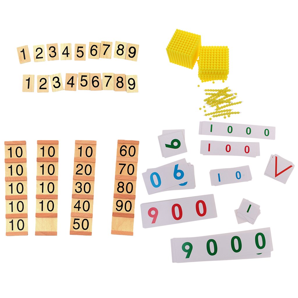 Montessori Bank Game+Number Cards Toys for Kids Math Learning Family Set Toy 