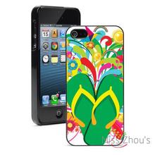 Colorful Flip Flops Sandals Protector back skins mobile cellphone cases for iphone 4/4s 5/5s 5c SE 6/6s plus ipod touch 4/5/6