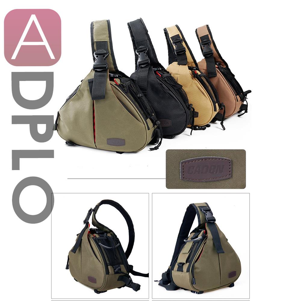 4 Color K1 Triangle Crossbody Shoulder Bag Worl For Canon Nikon DSLR Camera Waterproof Sand / Army / Green Brown / Black