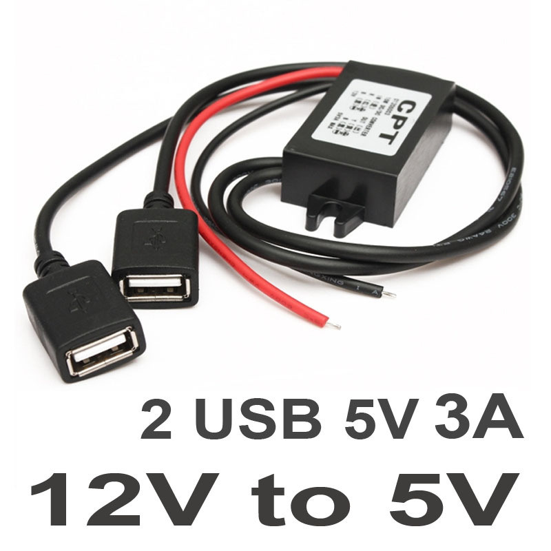 10 .   2 USB DC-DC      DC 12   USB  5  3A 15   
