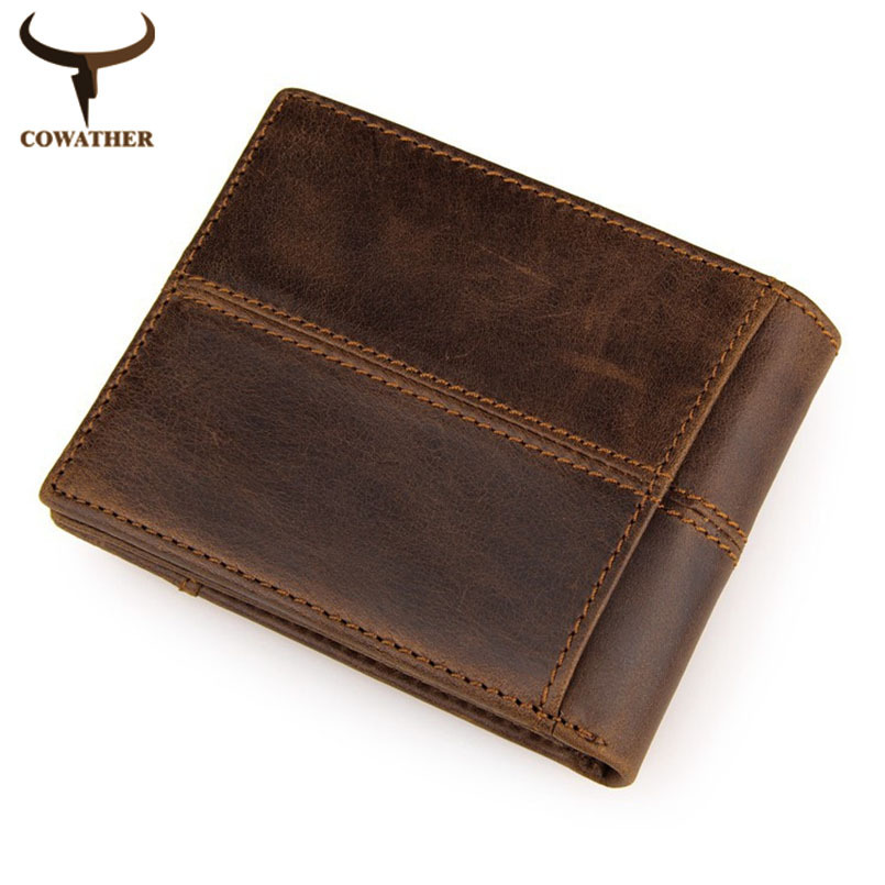 100% top quality cow genuine leather men wallets, fashion splice purse dollar price,carteira masculina free shipping
