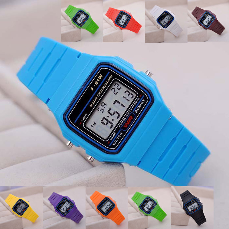 Гаджет  2015 New Casual Fashion Sport Watch For Men Women Kid Colorful Electronic Led Digital Multifunction Life Waterproof Jelly Watch None Часы