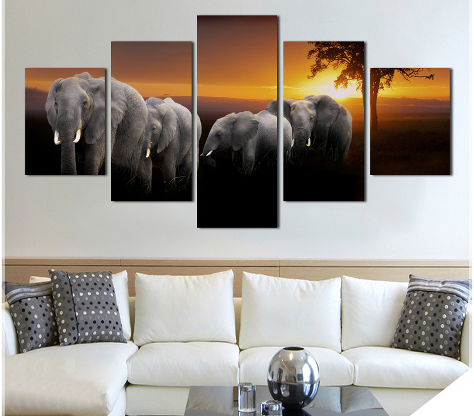 Online buy wholesale canvas print home decor wall art animals from ...
