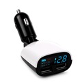 Foldable Dual USB Car Charger Adapter 2 4A 1A LED Display Voltage Car charger For iPhone