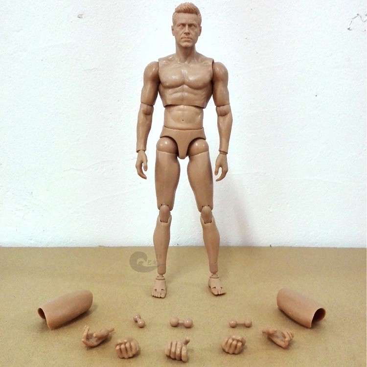30cm Simulation  male model Art mannequin modeling human musculoskeletal anatomy model Soldier model figure  decoration ornament