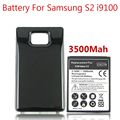 3500mah Thicker Bateria For Samsung Galaxy S2 Battery i9100 Bateria Black Color Extended Backup Back Cover