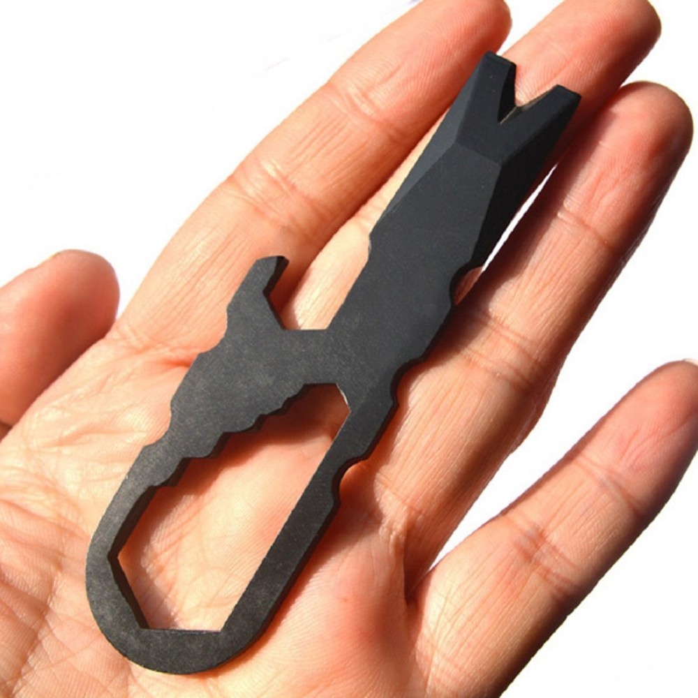 Description Picture 4 of itemMultifunctional Multipurpose Multi Pocket Tool Crowbar Screwdriver Gadget Camp Hike Outdoor Mini Keyring key ring Keychain