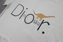 2015 Summer Short Sleeve Women T Shirt Dinosaur letter printing short T Shirt Women Shirts Clothes