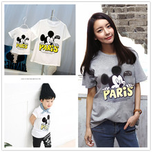 2016 Family Look Animals Giraffe T Shirts Summer Family Matching Clothes Mother Kids Outfits Cotton Tees Free Shipping
