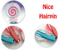 Kawaii Animal Rabbit Hairpin Candy Color Children Girls Surprise 6Pcs Hair Clips Headband Baby Barrette Resin
