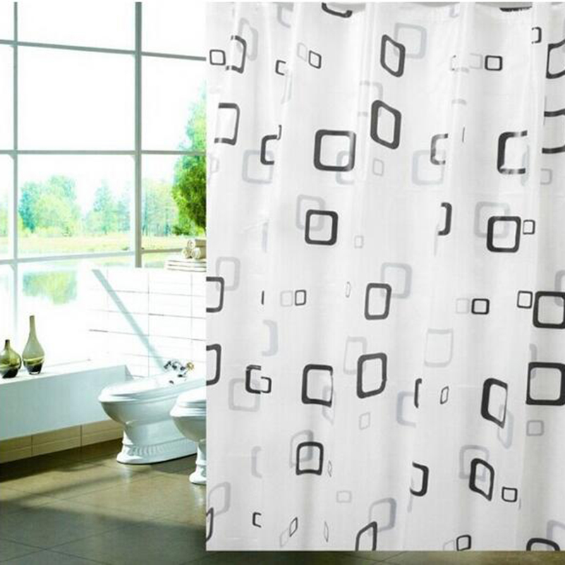 Modern Stylish PEVA material Thick Waterproof Mildew Shower Curtain  Free Shipping