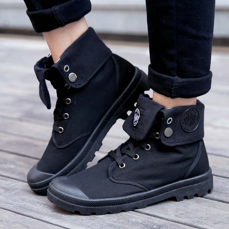 casual canvas boots