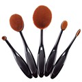 2017 NEW 5 Pcs Cosmetic Oval Toothbrush Blush Powder Foundation Beauty Eyeshadow Makeup Brushes Set Kit