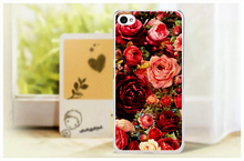 Colorful Brilliant Rose Peony Beautiful Flower Painting Case Cute Colored Drawing Hard Plastic For Lenovo S90