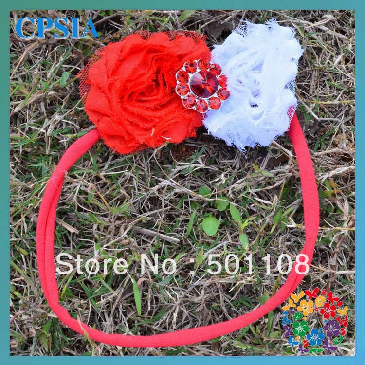 418 New baby headband designs 348 Flower With Crystal Baby Hairband Elastic Headband Assorted Designs   